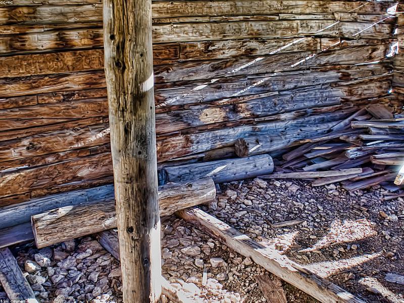 Inside the shack